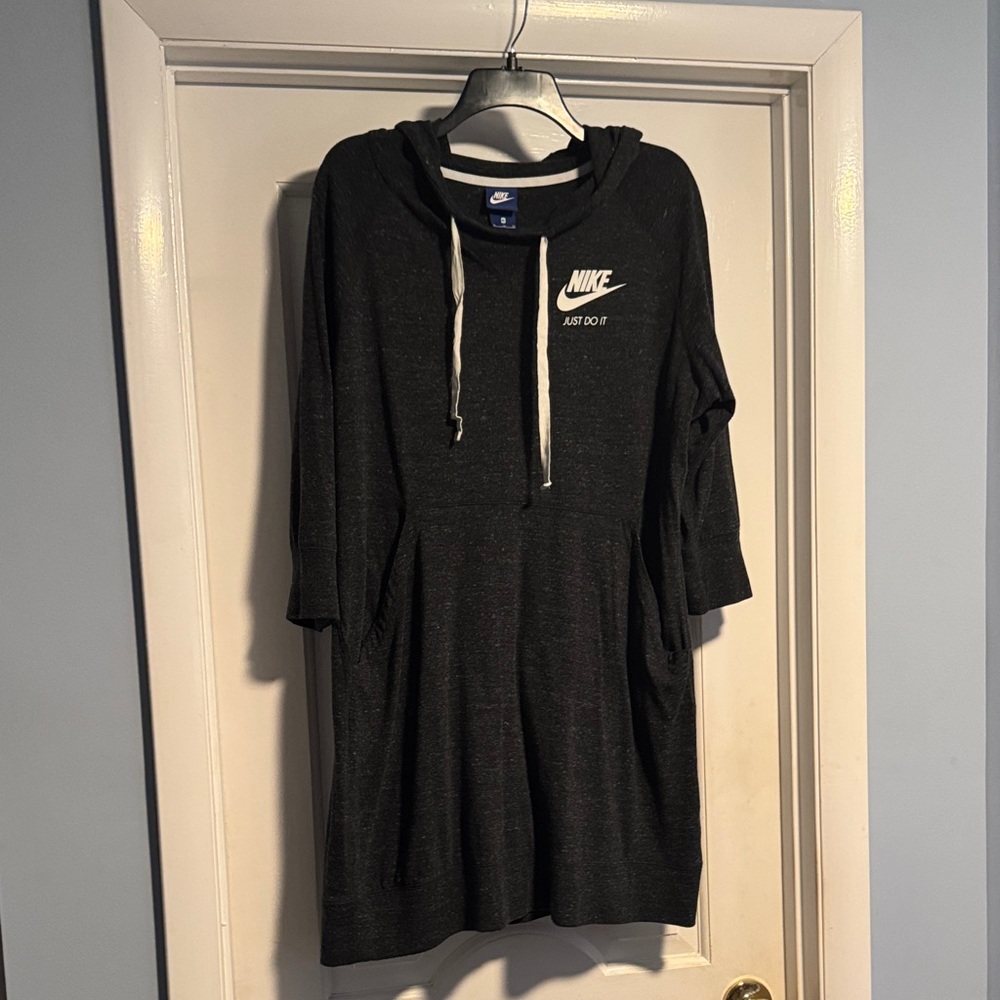 Nike Charcoal Hoodie Dress